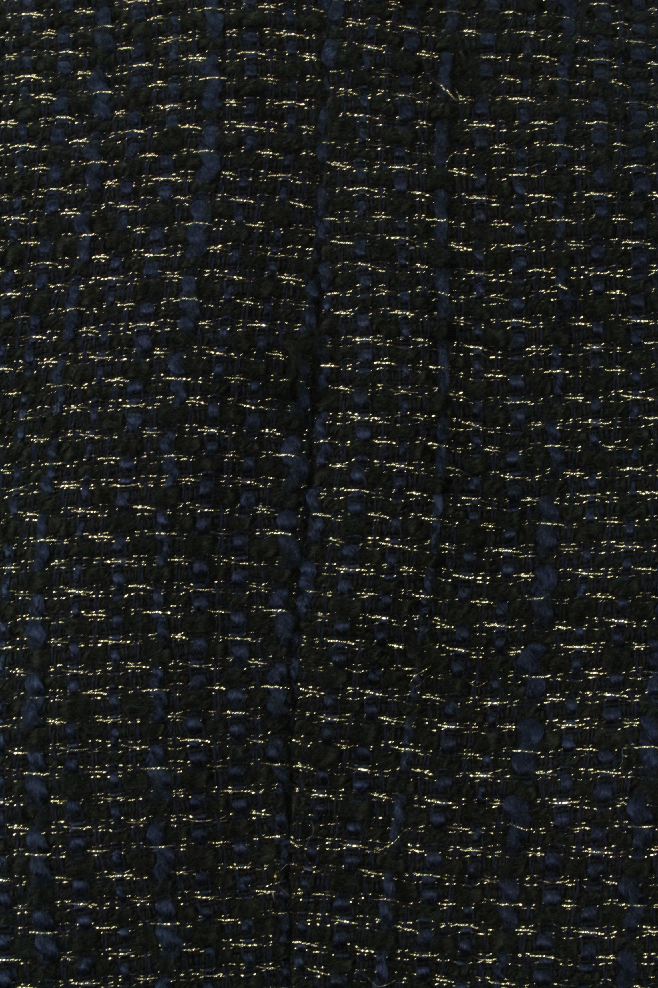 Μπλε cropped τζάκετ με χρυσοκλωστή - M/L