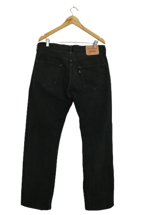 Levi's 501 μαύρο τζην παντελόνι - M