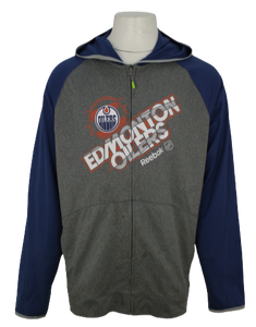 Reebok ζακέτα OILERS EDMONTON NHL αποτύπωμα 