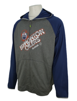 Reebok ζακέτα OILERS EDMONTON NHL αποτύπωμα 