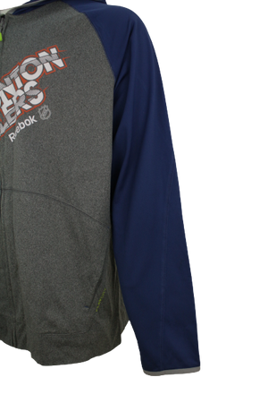 Reebok ζακέτα OILERS EDMONTON NHL αποτύπωμα 