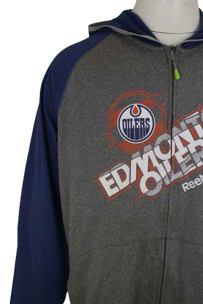 Reebok ζακέτα OILERS EDMONTON NHL αποτύπωμα 
