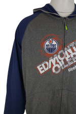 Reebok ζακέτα OILERS EDMONTON NHL αποτύπωμα 