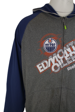Reebok ζακέτα OILERS EDMONTON NHL αποτύπωμα 
