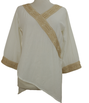 Vintage ethnic λευκό τοπ - S-M