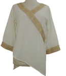 Vintage ethnic λευκό τοπ - S-M