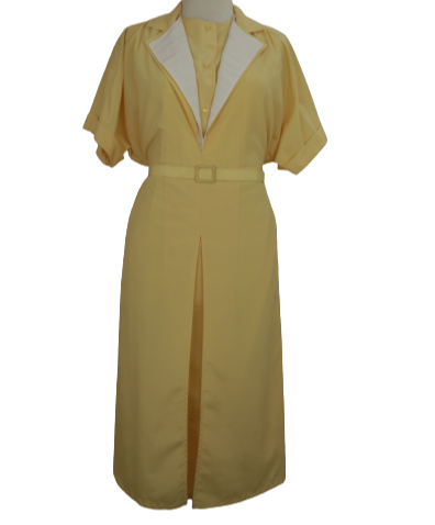 Vintage κίτρινο φόρεμα - M/L