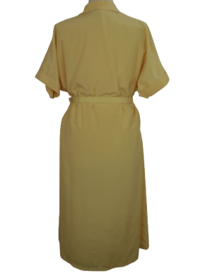 Vintage κίτρινο φόρεμα - M/L