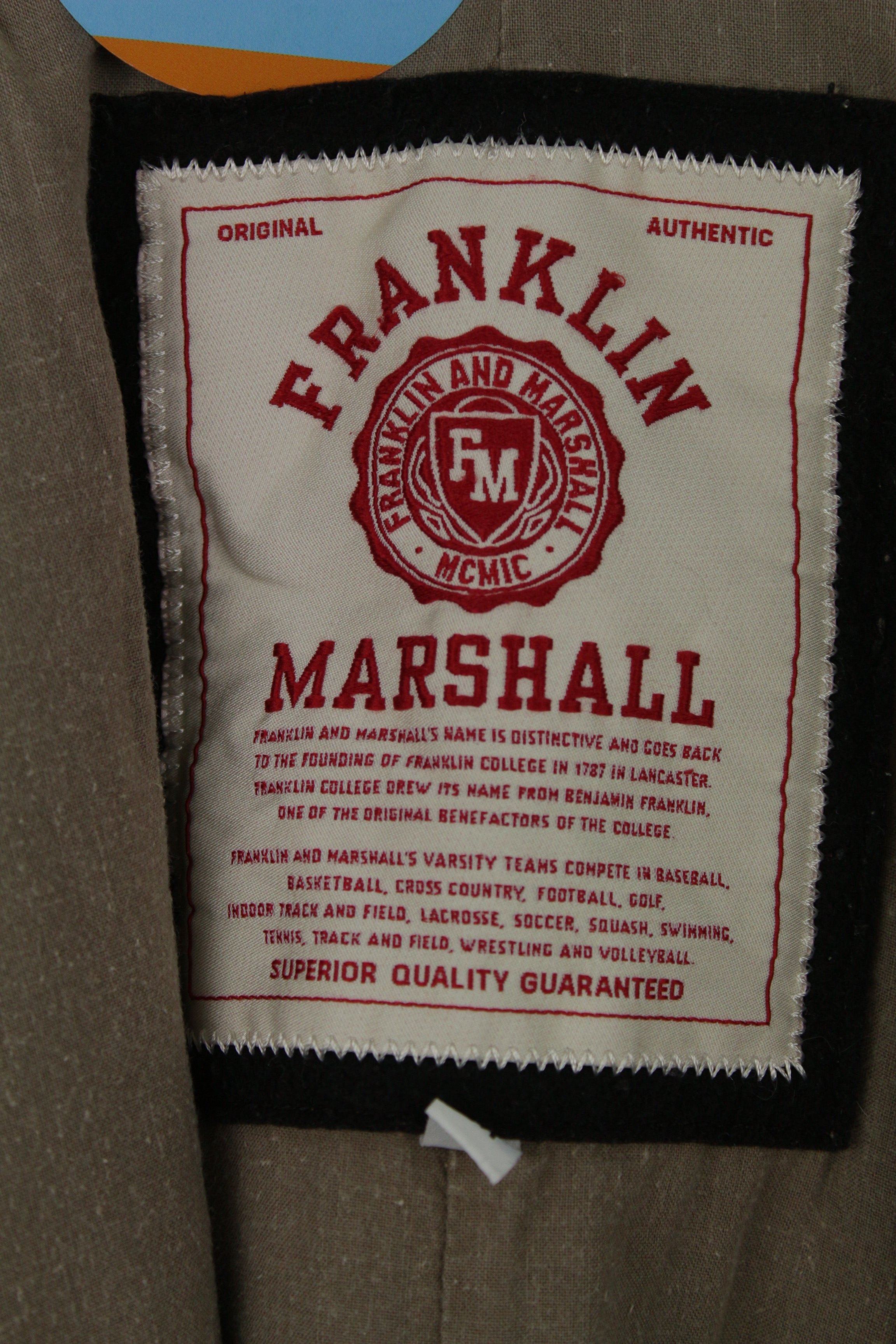 Franklin Marshall μπεζ κοτλέ σακάκι-τζάκετ - Μ
