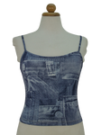 Vintage τοπ με denim