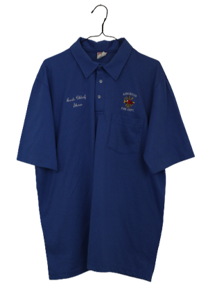 Vintage μπλε ρουά polo tshirt