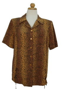 Vintage animal print πουκάμισο - Μ