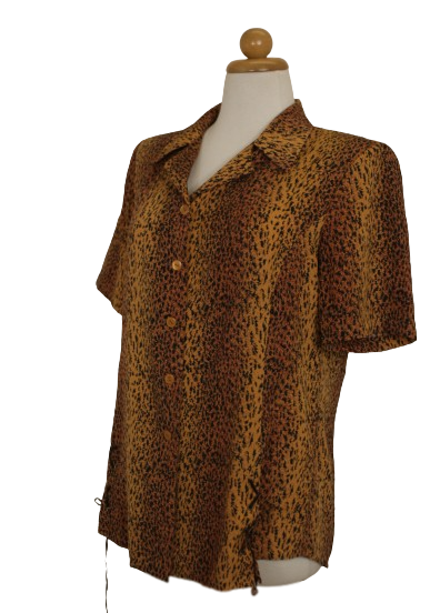 Vintage animal print πουκάμισο - Μ