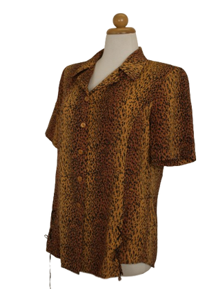 Vintage animal print πουκάμισο - Μ