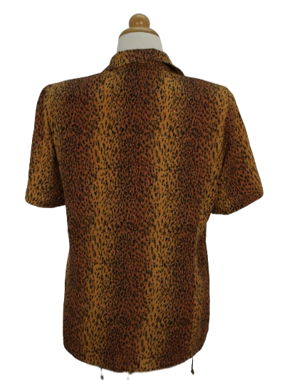 Vintage animal print πουκάμισο - Μ