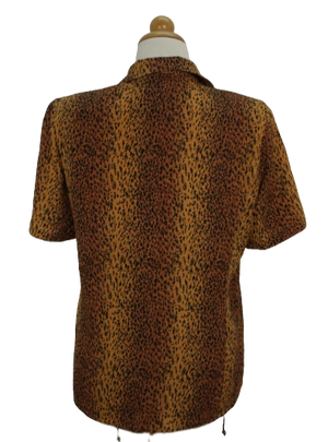 Vintage animal print πουκάμισο - Μ