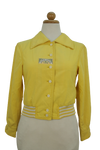 Vintage cropped bomber τζάκετ με διχρωμία