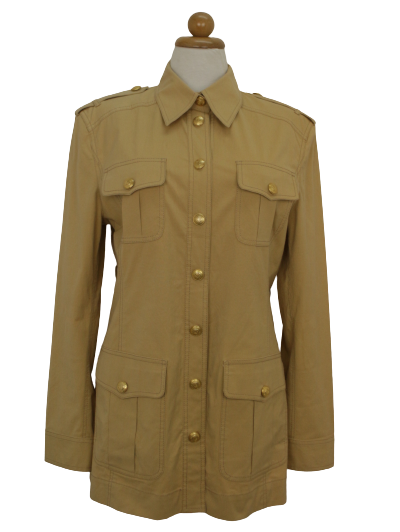 Vintage made in Italy τζάκετ σε ίσια γραμμή με τσέπες 