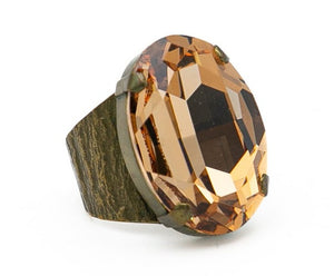 Χειροποίητο δαχτυλίδι με κρύσταλλο Swarovski