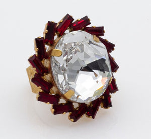 Χειροποίητο δαχτυλίδι με κρύσταλλα Swarovski