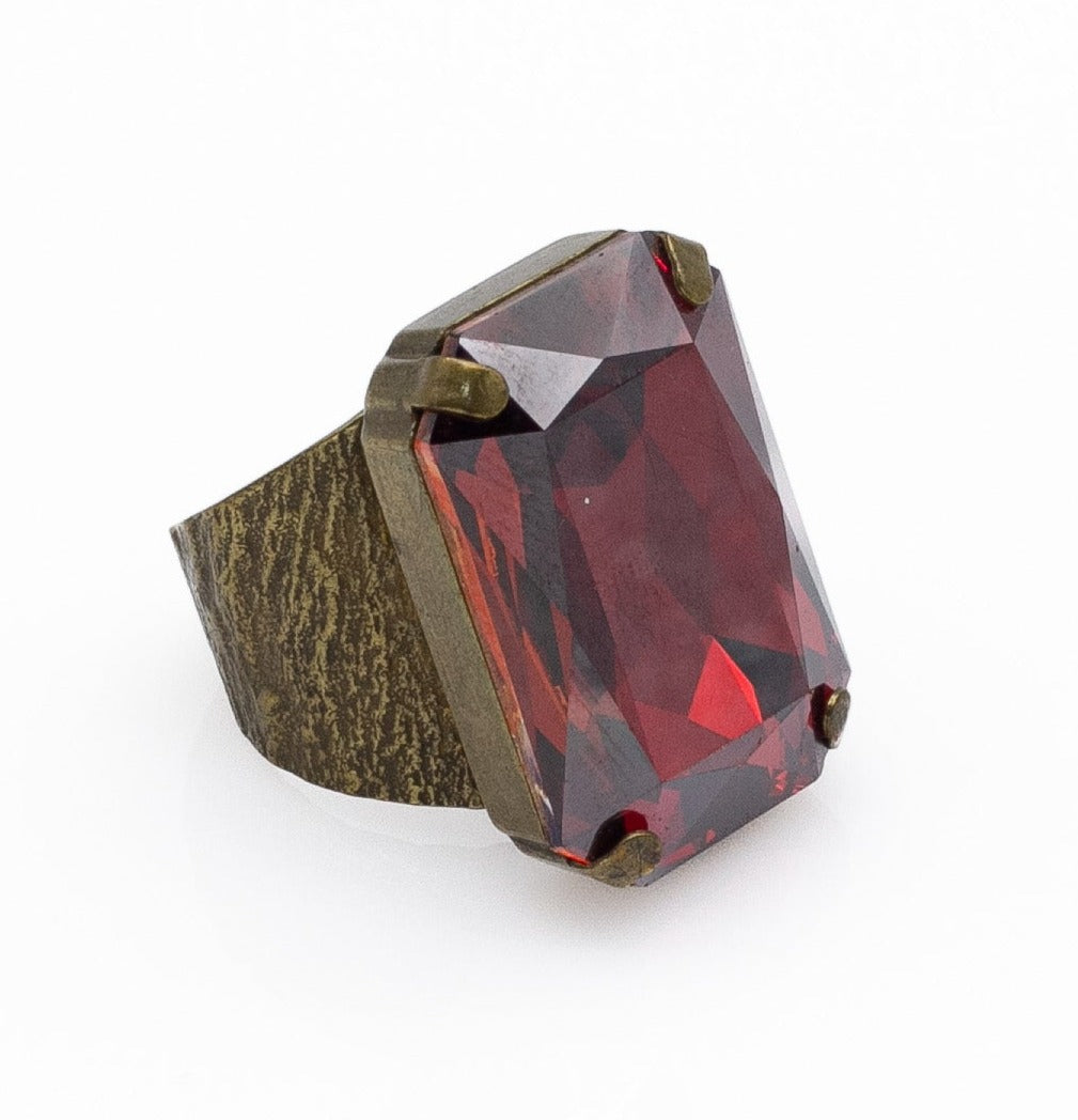Χειροποίητο δαχτυλίδι με κρύσταλλο Swarovski