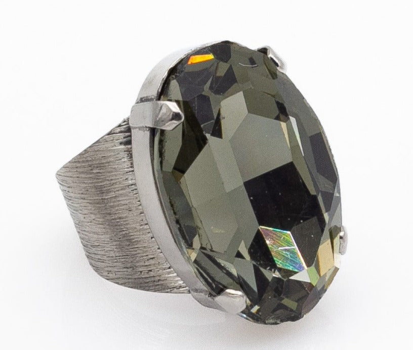 Χειροποίητο δαχτυλίδι με κρύσταλλα Swarovski