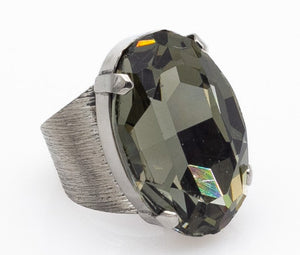 Χειροποίητο δαχτυλίδι με κρύσταλλα Swarovski