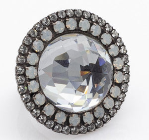 Χειροποίητο δαχτυλίδι με κρύσταλλα Swarovski