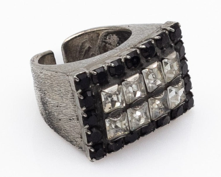Χειροποίητο δαχτυλίδι με κρύσταλλα Swarovski