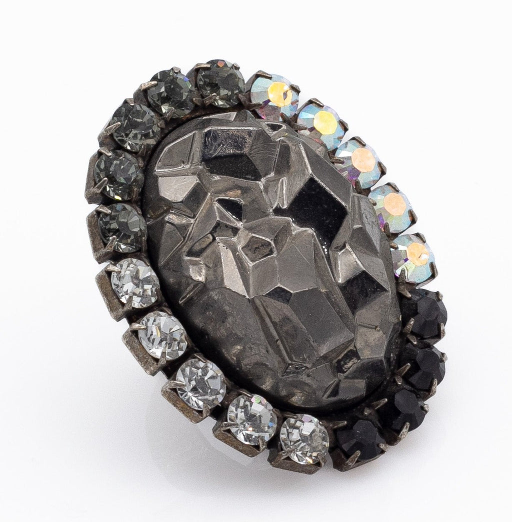 Χειροποίητο δαχτυλίδι με κρύσταλλα Swarovski