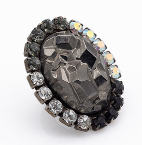 Χειροποίητο δαχτυλίδι με κρύσταλλα Swarovski