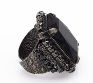 Χειροποίητο δαχτυλίδι με κρύσταλλα Swarovski