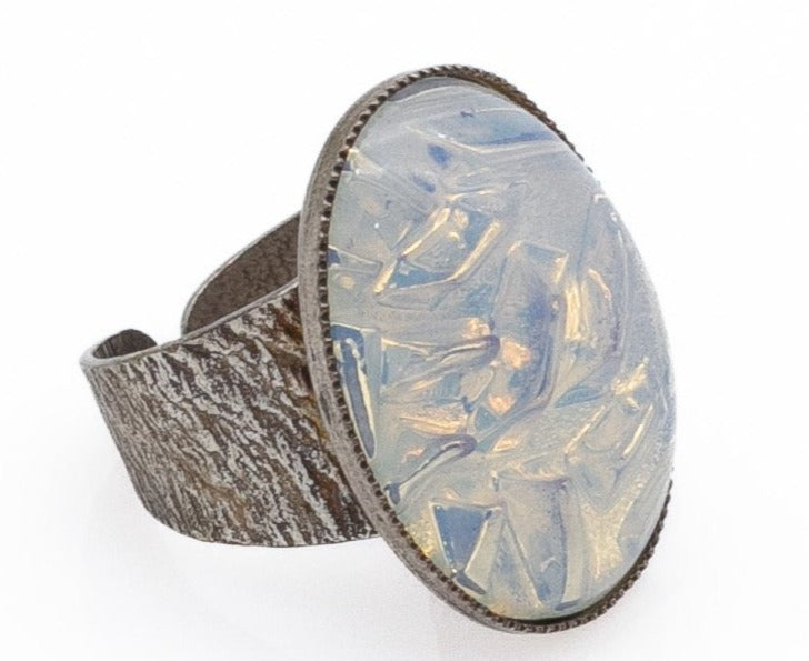 Χειροποίητο δαχτυλίδι με κρύσταλλα Swarovski 