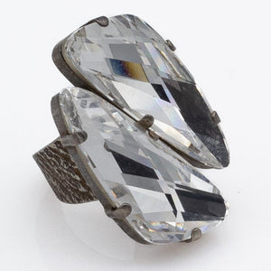 Χειροποίητο δαχτυλίδι με κρύσταλλα Swarovski