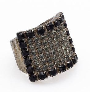 Χειροποίητο δαχτυλίδι με κρύσταλλα Swarovski 