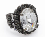 Χειροποίητο δαχτυλίδι με κρύσταλλα Swarovski 