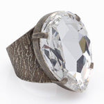 Χειροποίητο δαχτυλίδι με κρύσταλλα Swarovski 