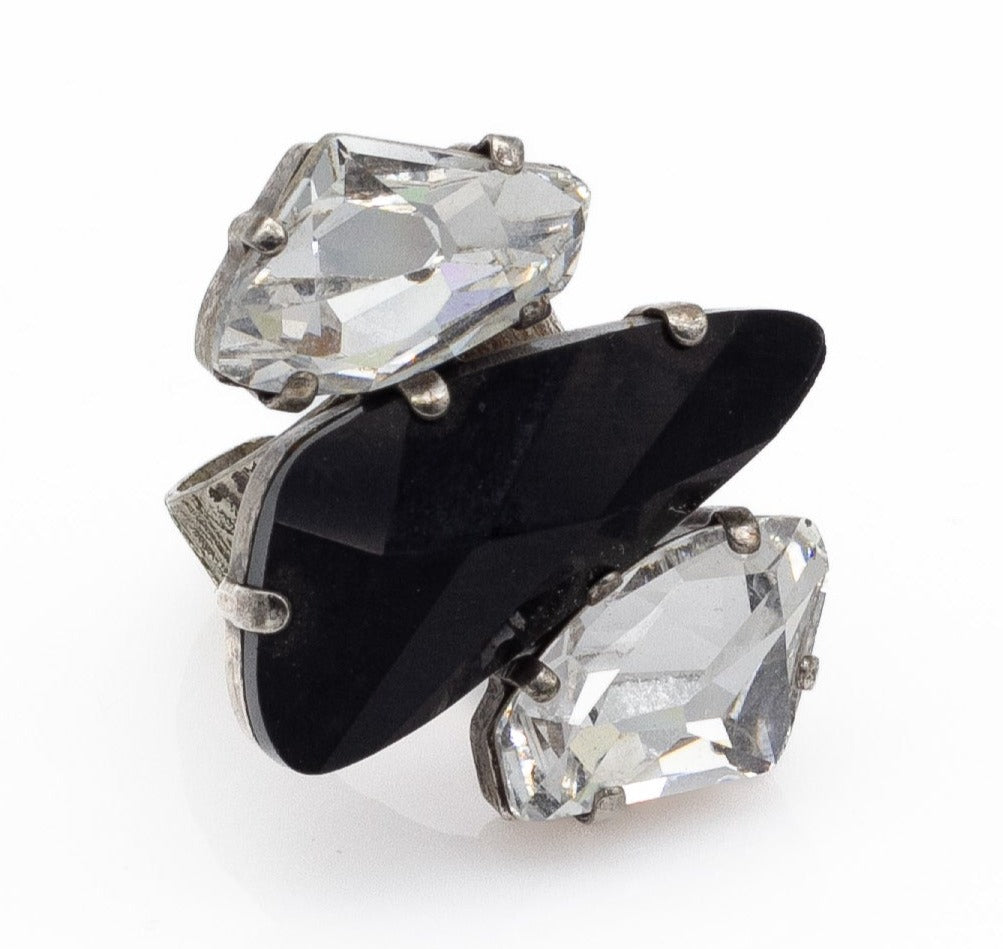 Χειροποίητο δαχτυλίδι με κρύσταλλα Swarovski 