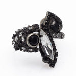 Χειροποίητο δαχτυλίδι με κρύσταλλα Swarovski 