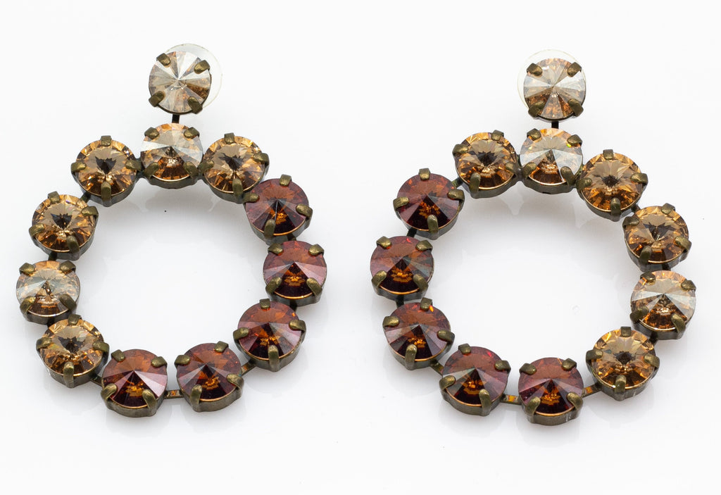 Χειροποίητο σκουλαρικια με κρύσταλλα Swarovski 