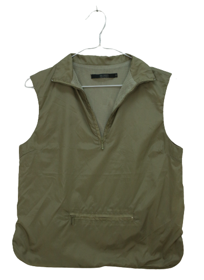 Μπεζ αδιάβροχο  half zipper τοπ - XS