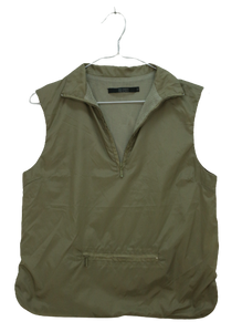 Μπεζ αδιάβροχο  half zipper τοπ - XS