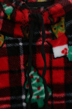Φλις καρό γιορτινό hoodie 