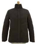 Καφέ puffer τζάκετ 