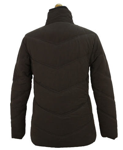 Καφέ puffer τζάκετ 
