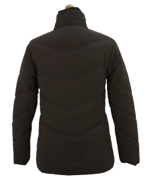Καφέ puffer τζάκετ 