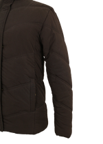 Καφέ puffer τζάκετ 
