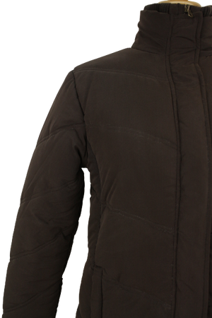 Καφέ puffer τζάκετ 