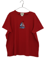 Κόκκινο tshirt με παγιέτες -