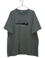 Γκρι tshirt με αποτύπωμα 